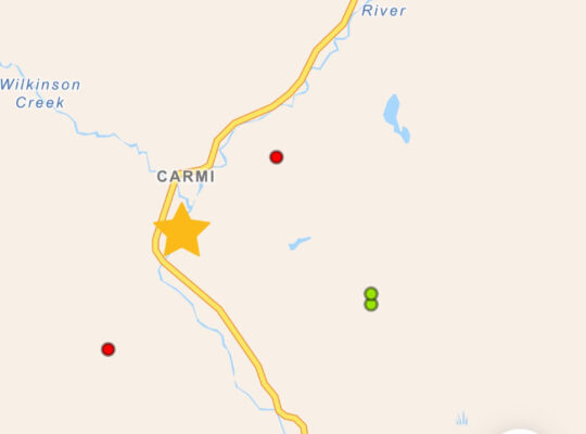 Monday storm starts 3 spot fires in Carmi and Highway 33